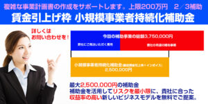 小規模事業者持続化補助金一般型（賃金引上げ枠）