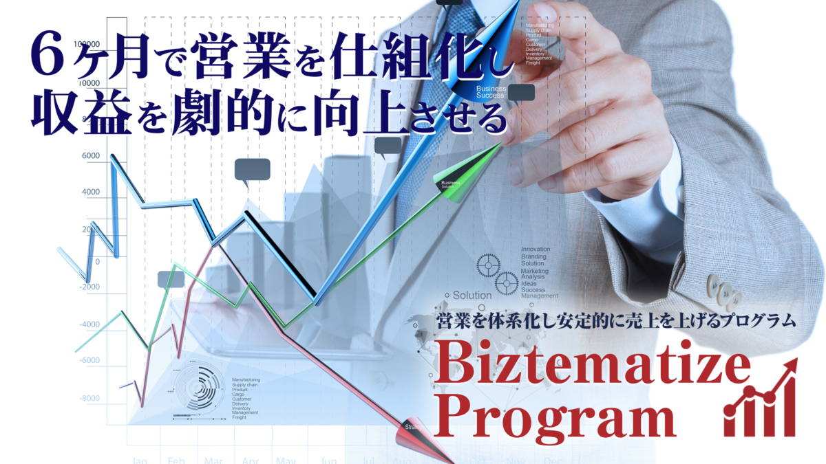 6ヶ月で営業を仕組化し、収益を劇的に向上させるBiztematize Program