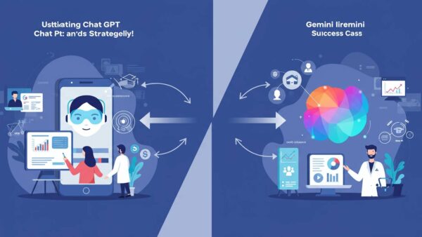 ChatGPTとGeminiを使い分ける！業種別最適化戦略と成功事例